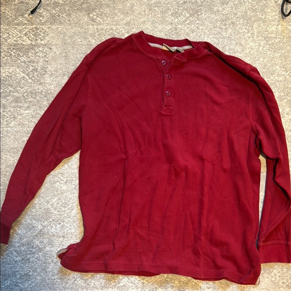 L.L. Bean Red Long Sleeve Tee